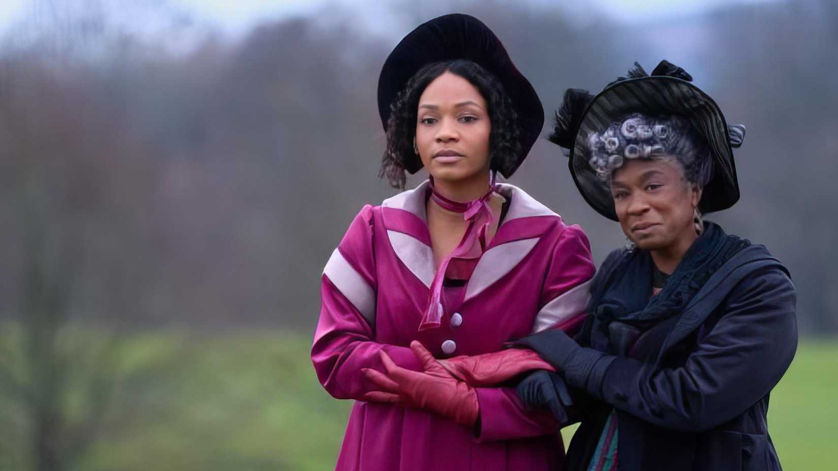 The cast of 2024s Sense and Sensibility stand outside
