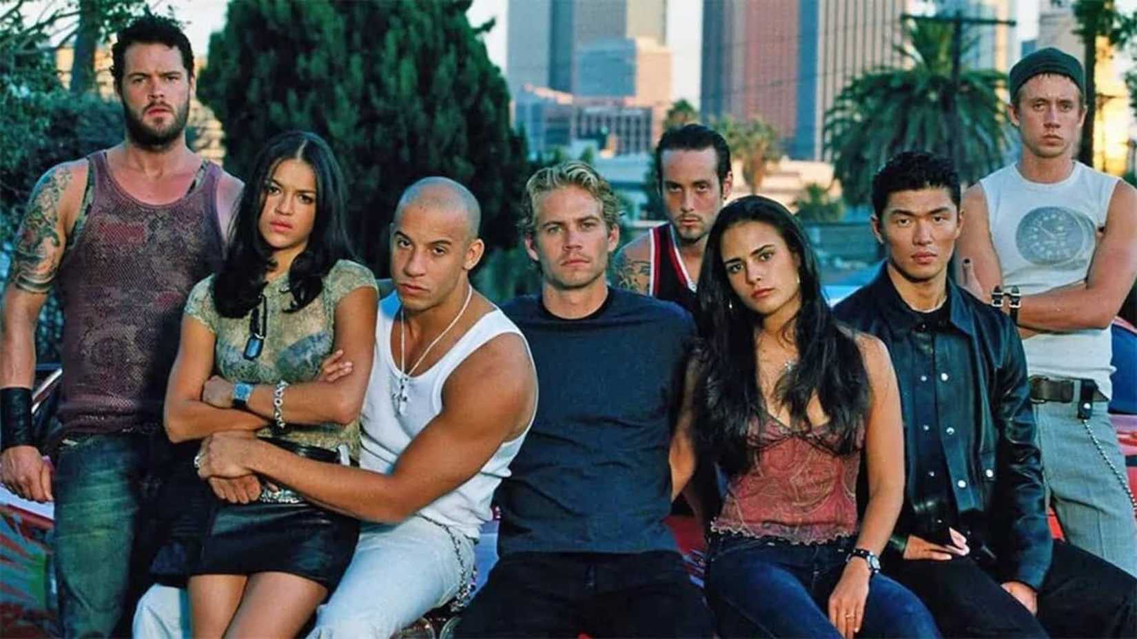 The cast of The Fast and the Furious