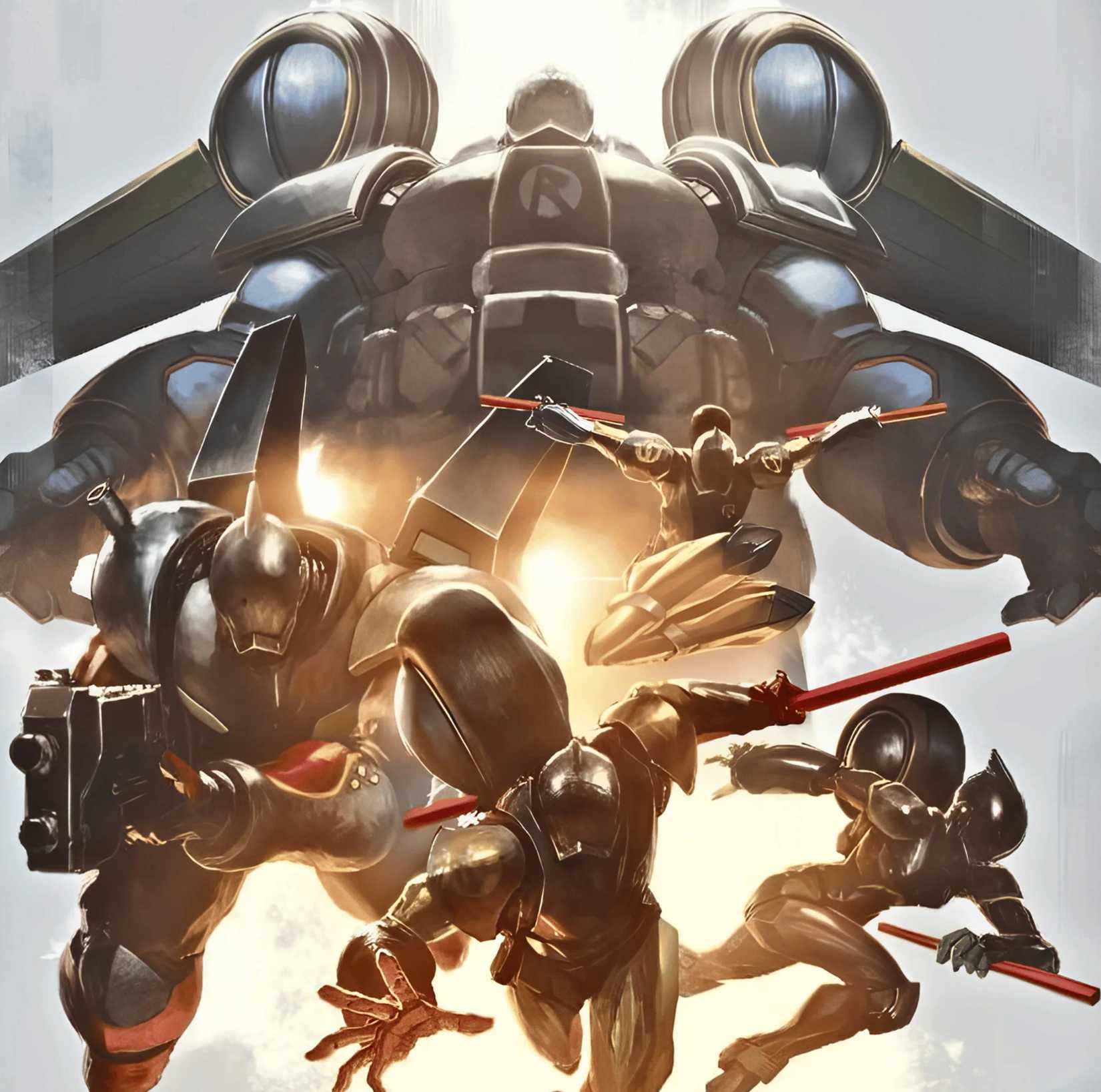 the robin mechs in absolute batman
