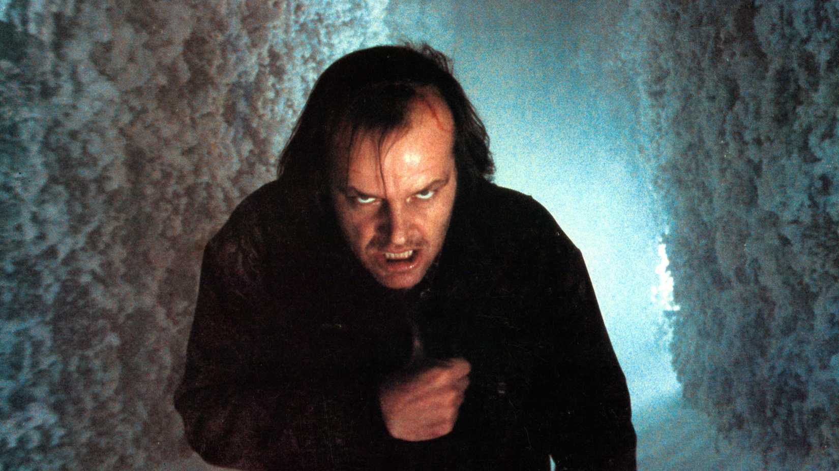 Jack Torrance (Jack Nicholson) looking scary in The Shining