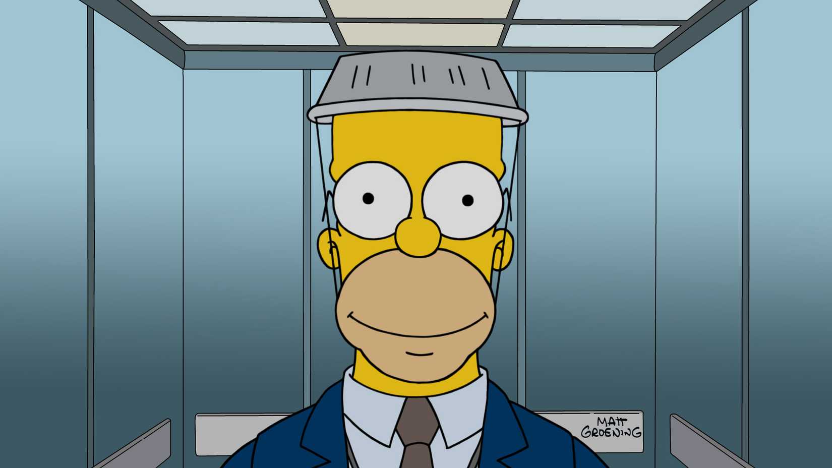 Homer in a Severance parody in The Simpsons
