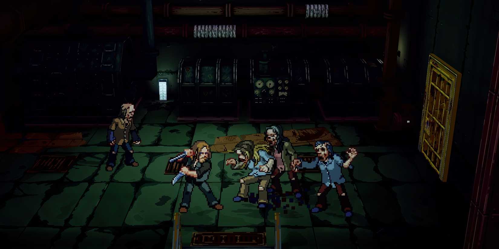 Daryl uses daggers to fight off walkers in The Walking Dead Streets of Survival.