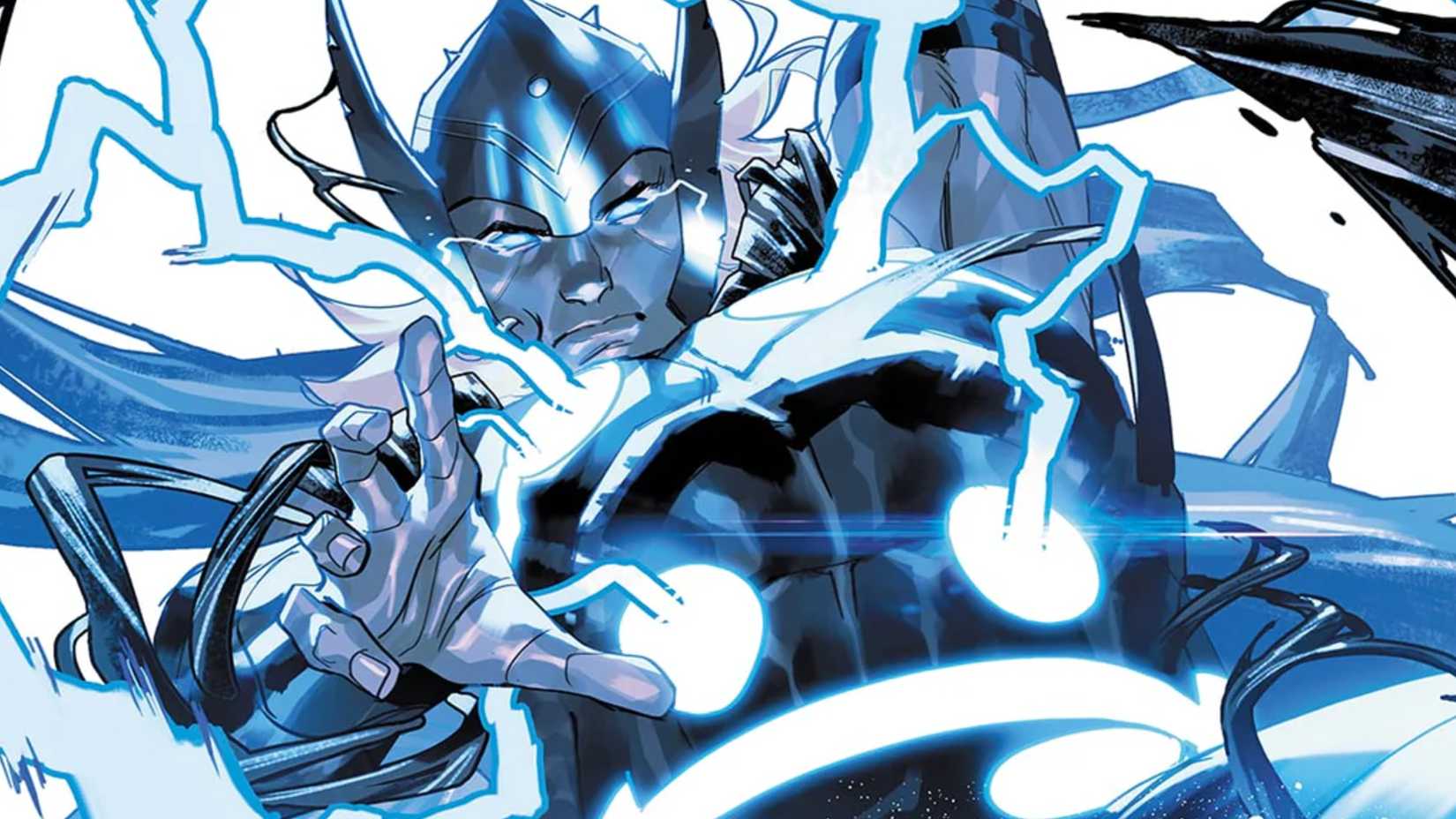 thor hurls lightning while bonded to venom