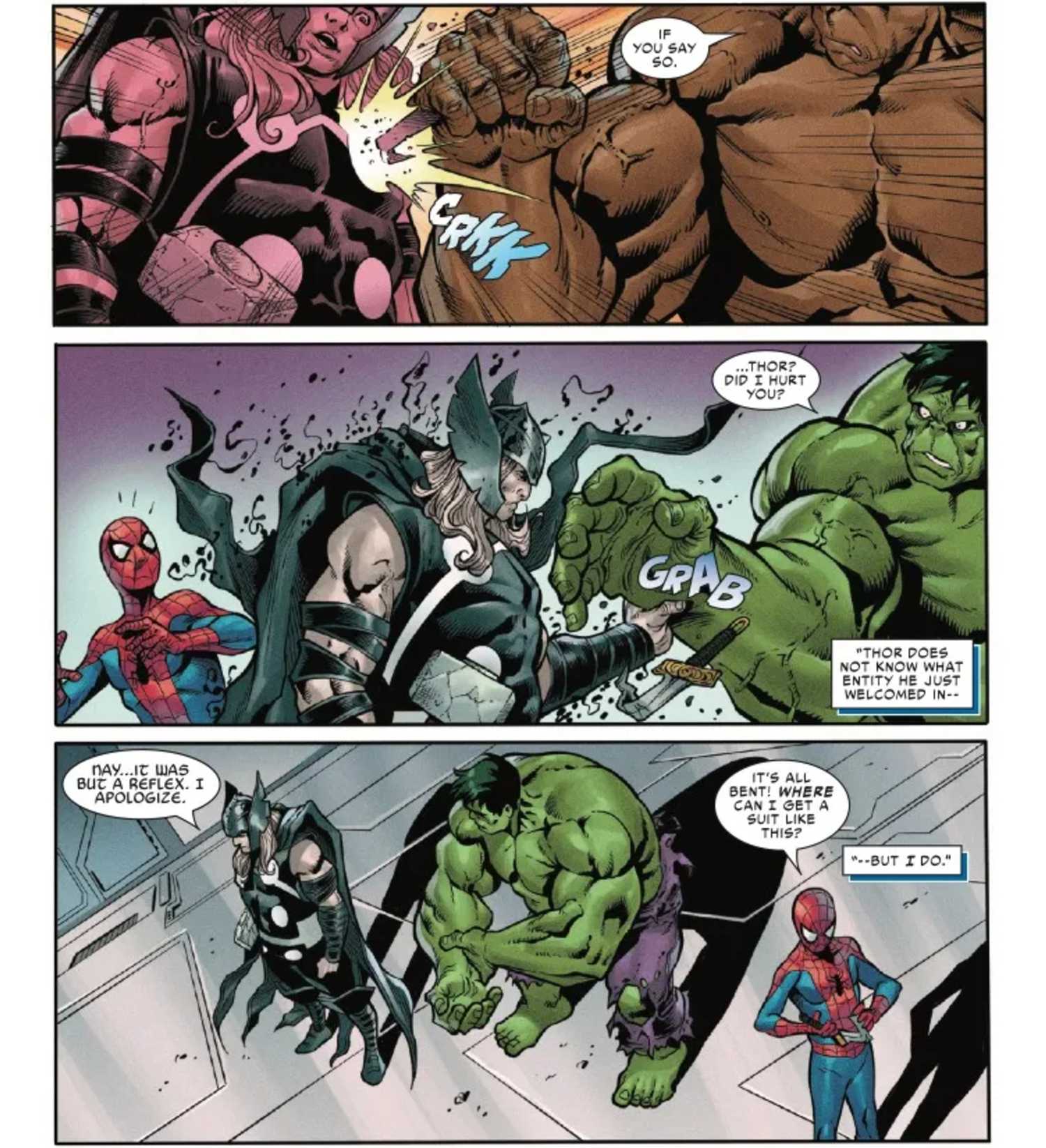 THOR OVERPOWERS HULK THANKS TO VENOM'S ADDED STRENGTH