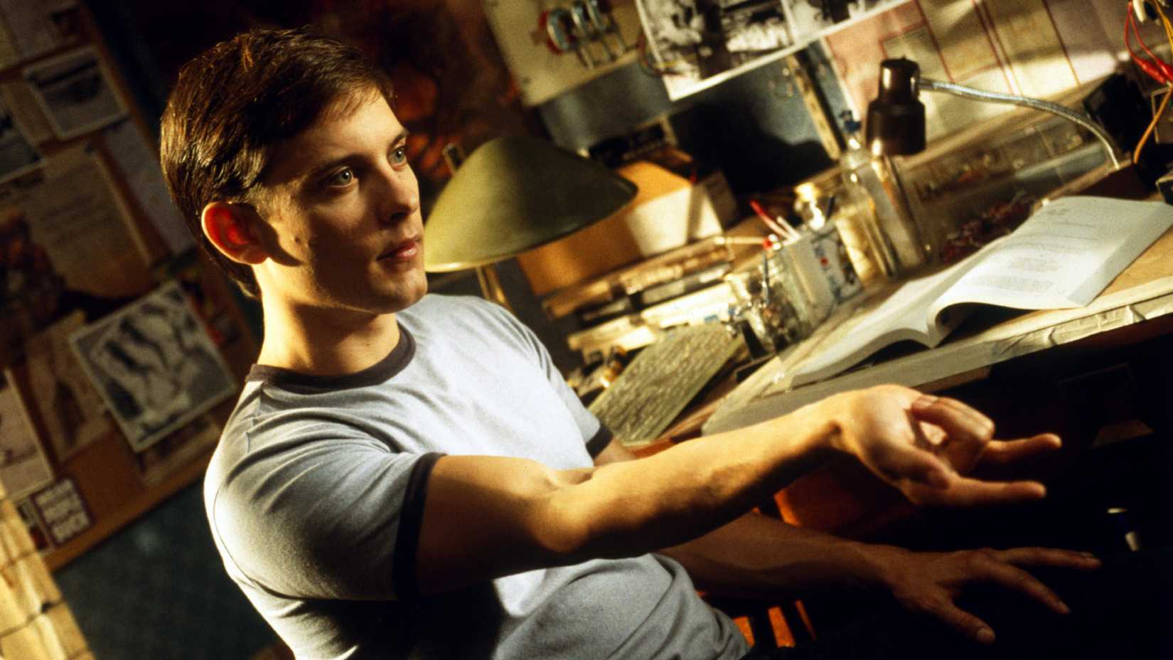 Tobey Maguire as Peter Parker in Spider-Man (2002)