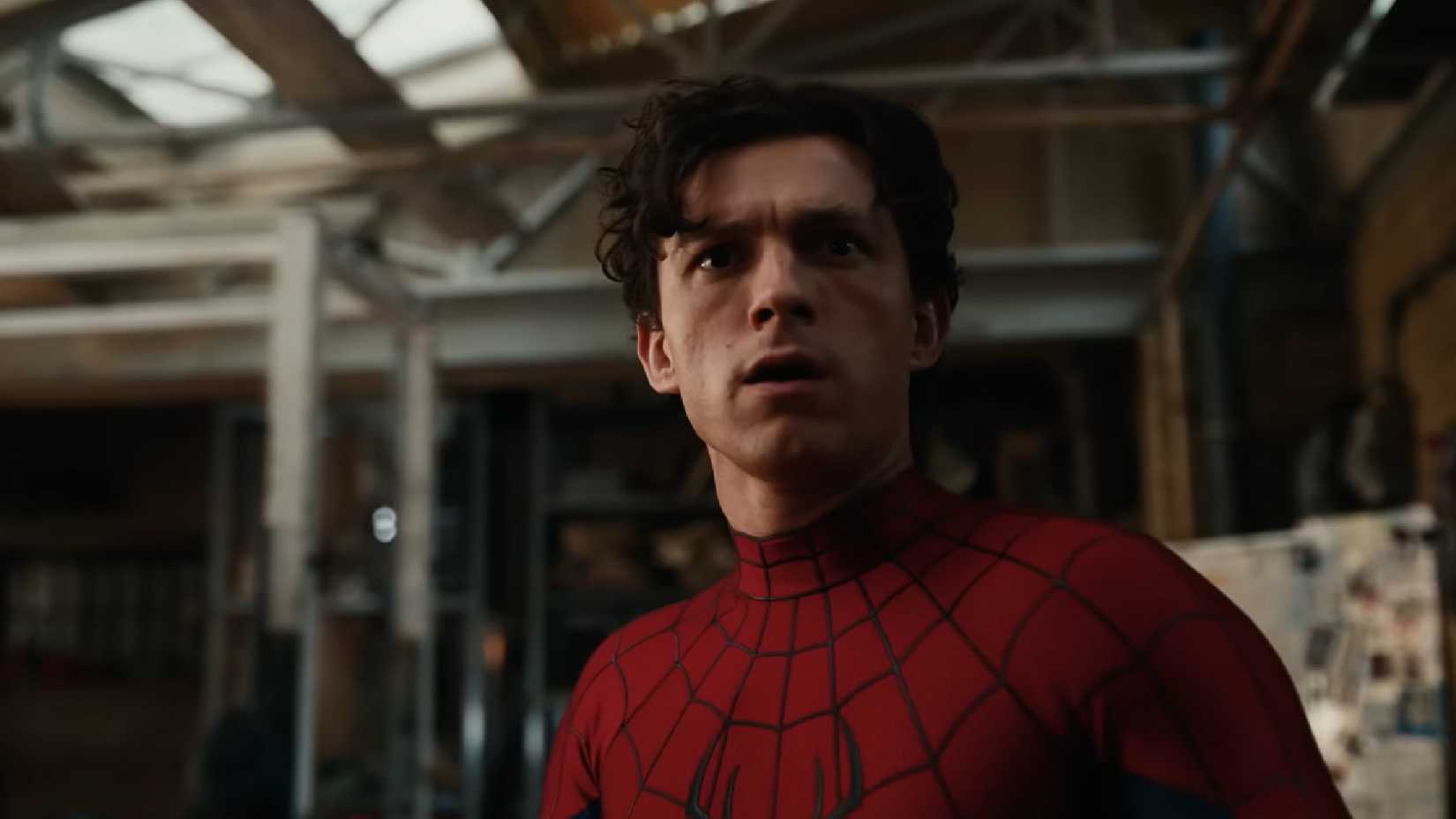 Tom Holland as Peter Parker looking confused in Spider-Man_ Brand New Day
