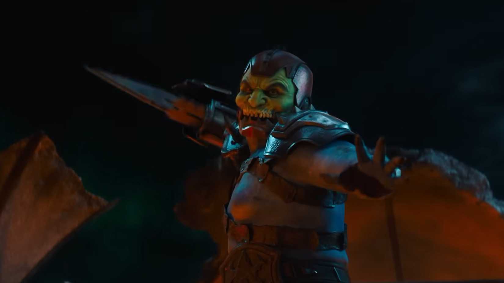 Trap Jaw unleashing an attack in Masters of the Universe