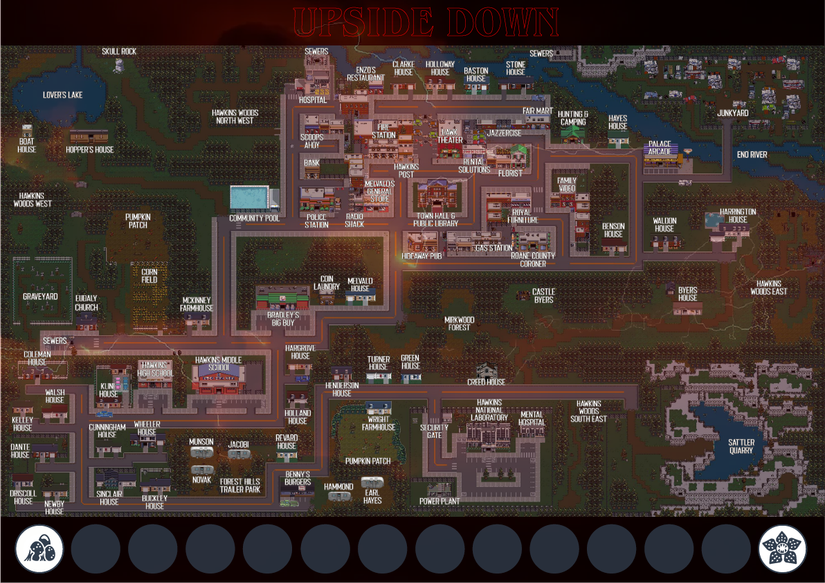 Image shows the Upside Down mad in Stranger Things RPG