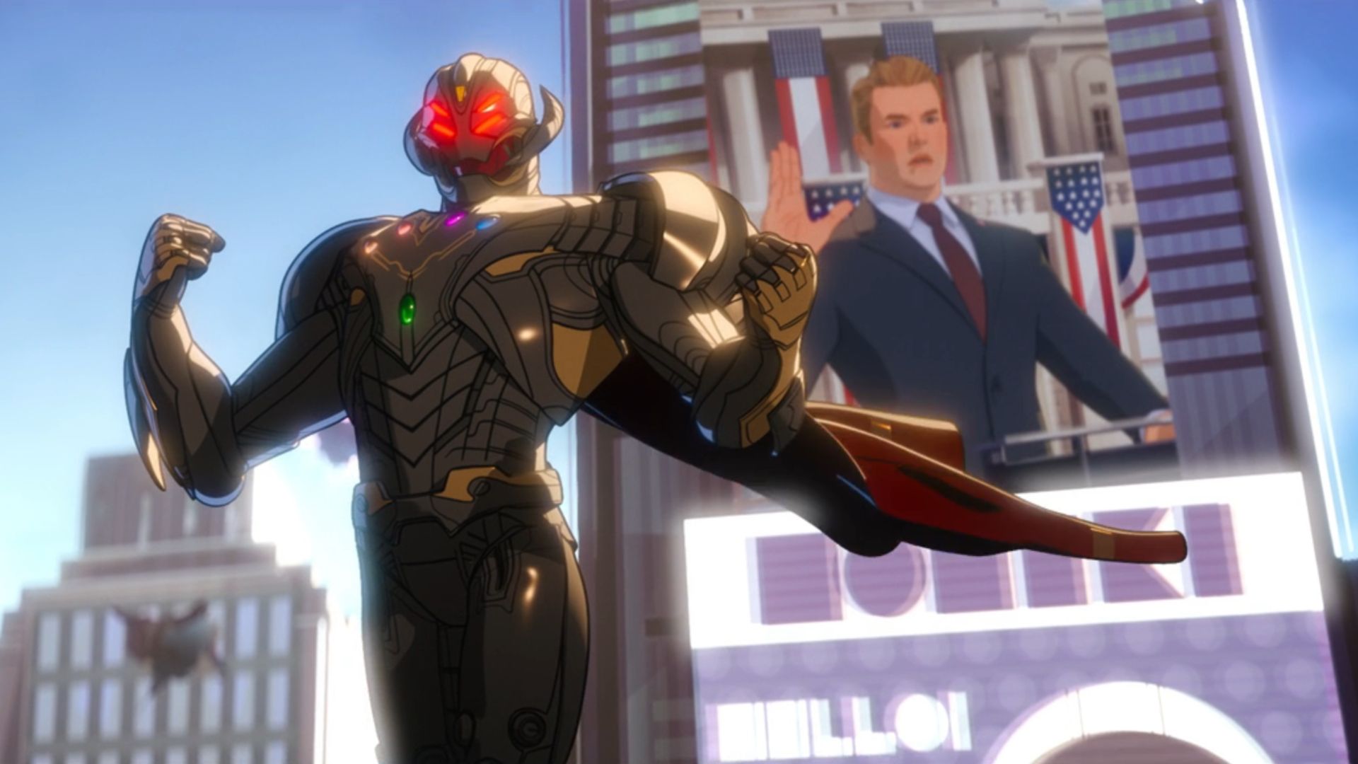 ultron-floats-in-front-of-a-digital-billboard-showing-steve-rogers-getting-sworn-in-as-president-in-what-if Marvel’s Hit 3-Part Series Officially Returns In 2 Months With New Release