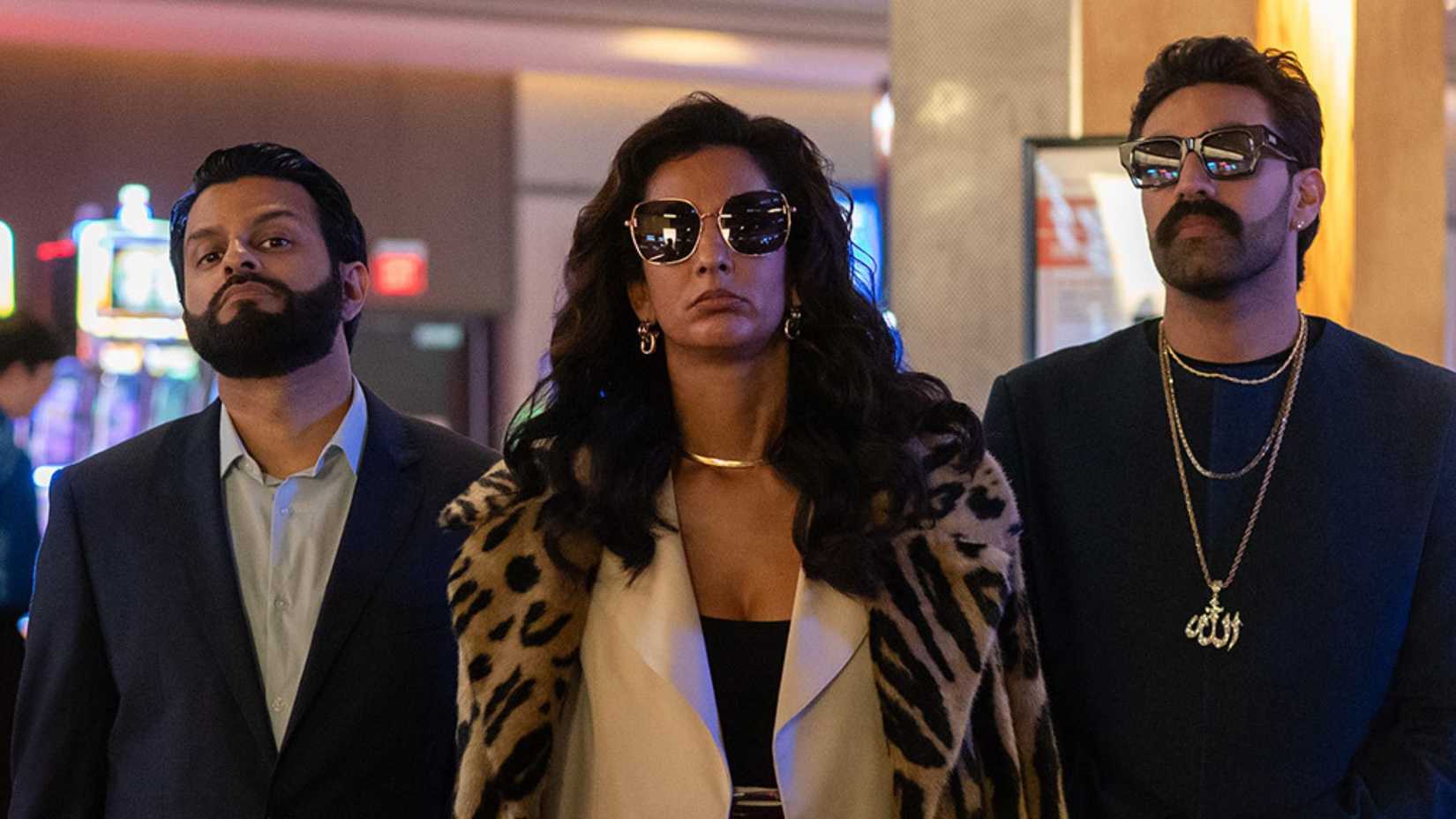 Three Deli Boys characters wearing accessories and trying to look wealthy