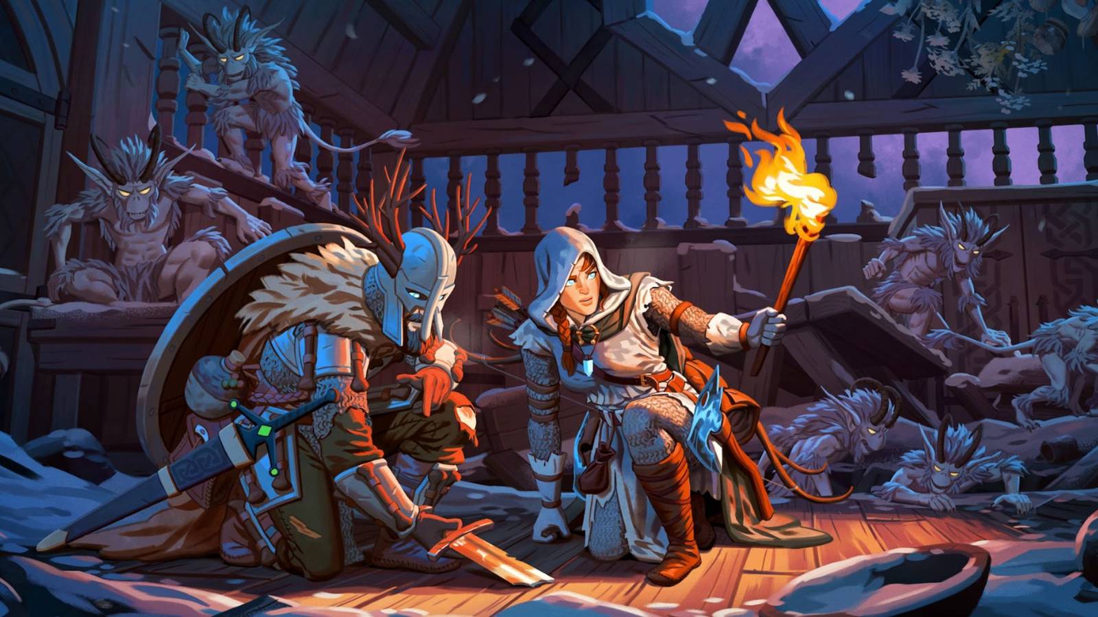 Valheim Deep North characters key art