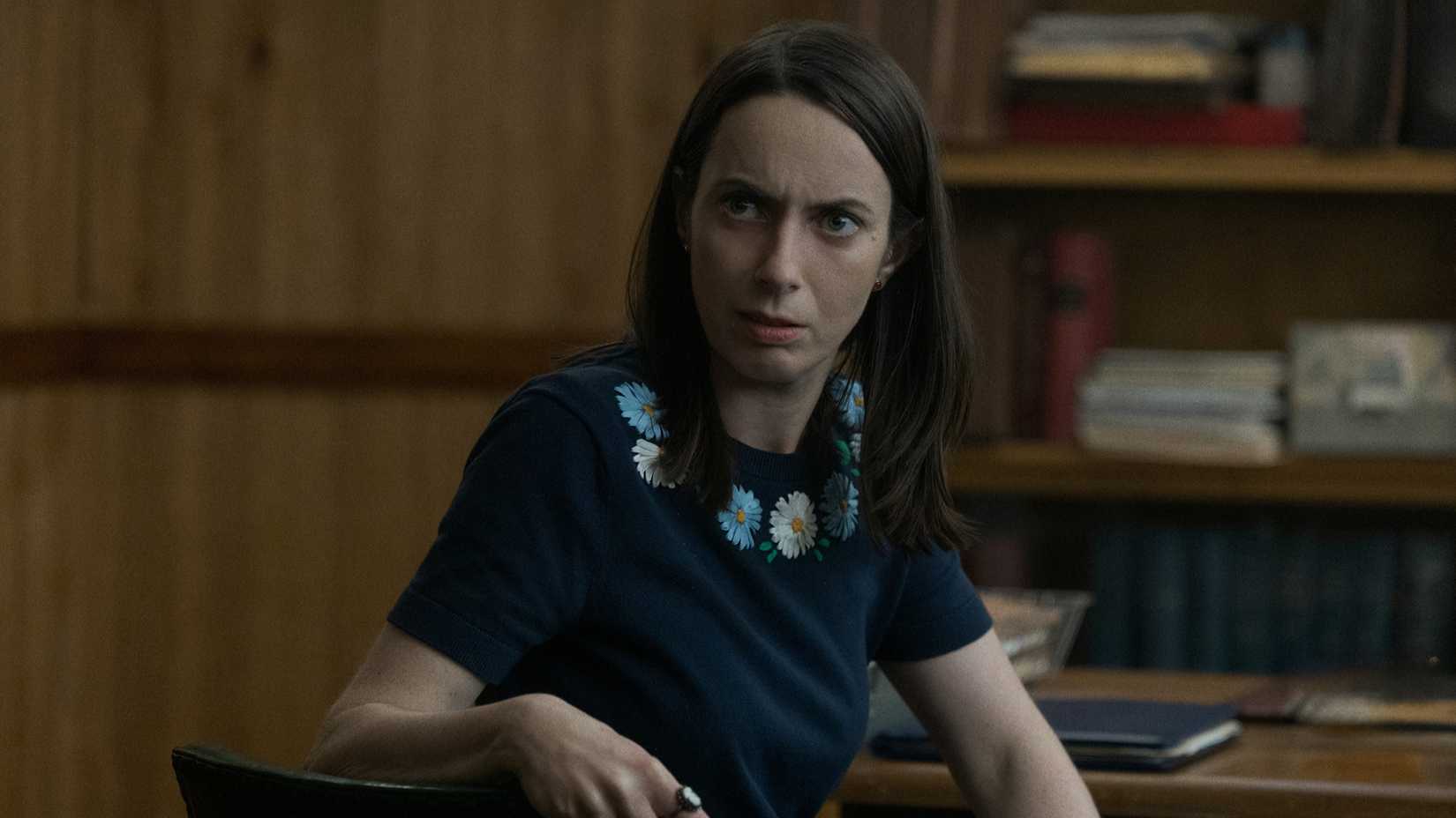 Patricia looking concerned in Widow's Bay