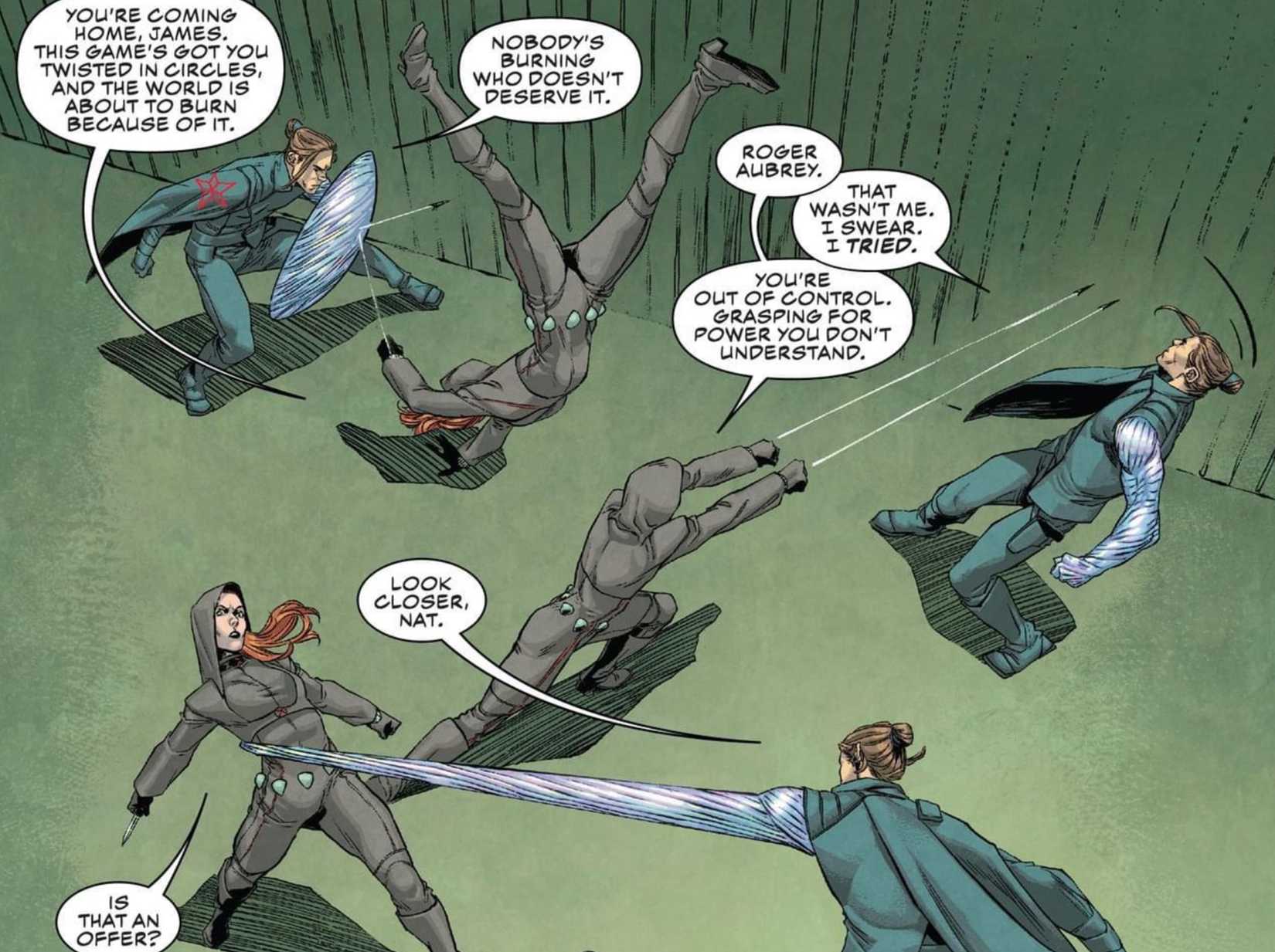 winter soldier's arm changing shape