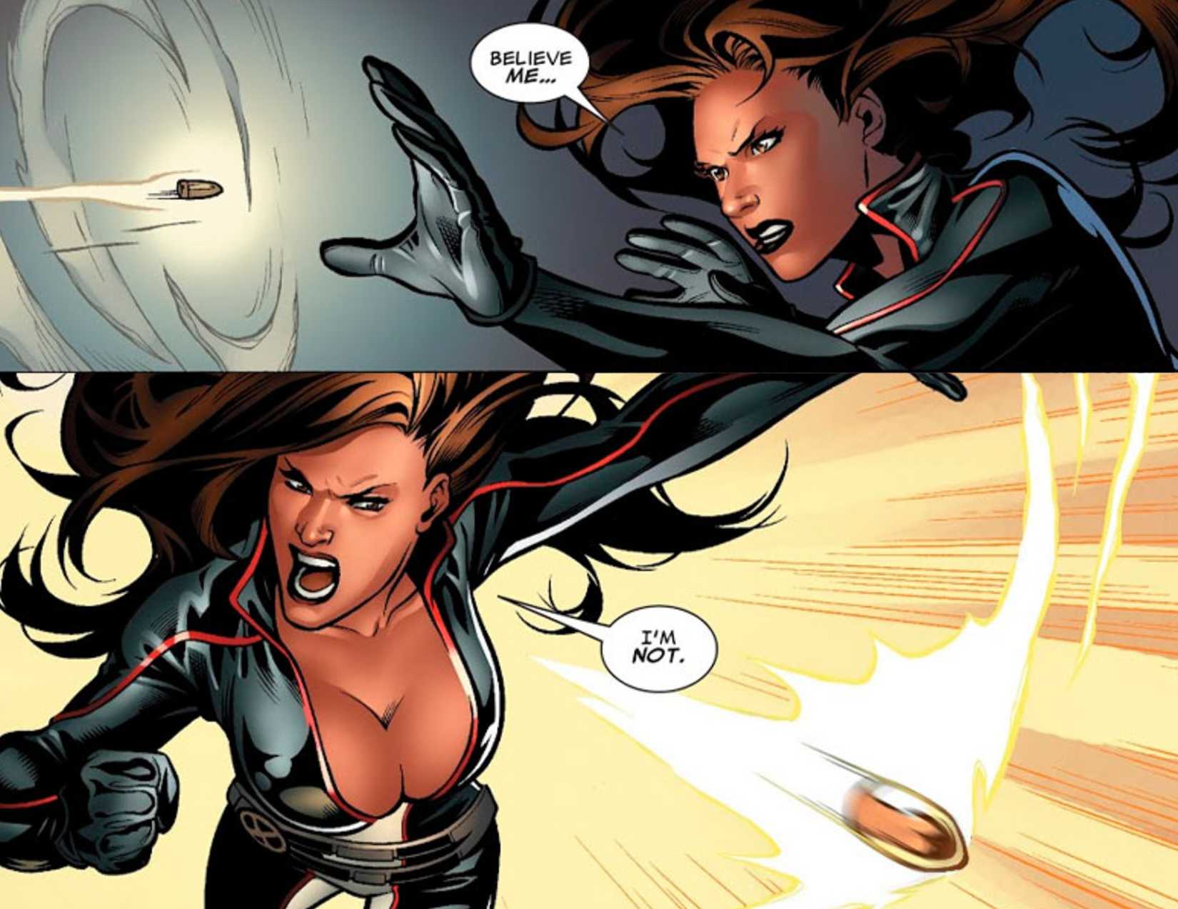 x-men's monet telekinetically throws a bullet