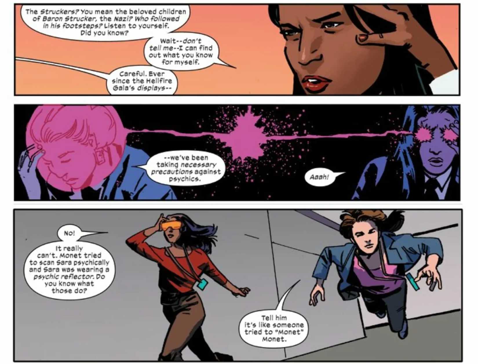 X-MEN'S MONET USES TELEPATHY