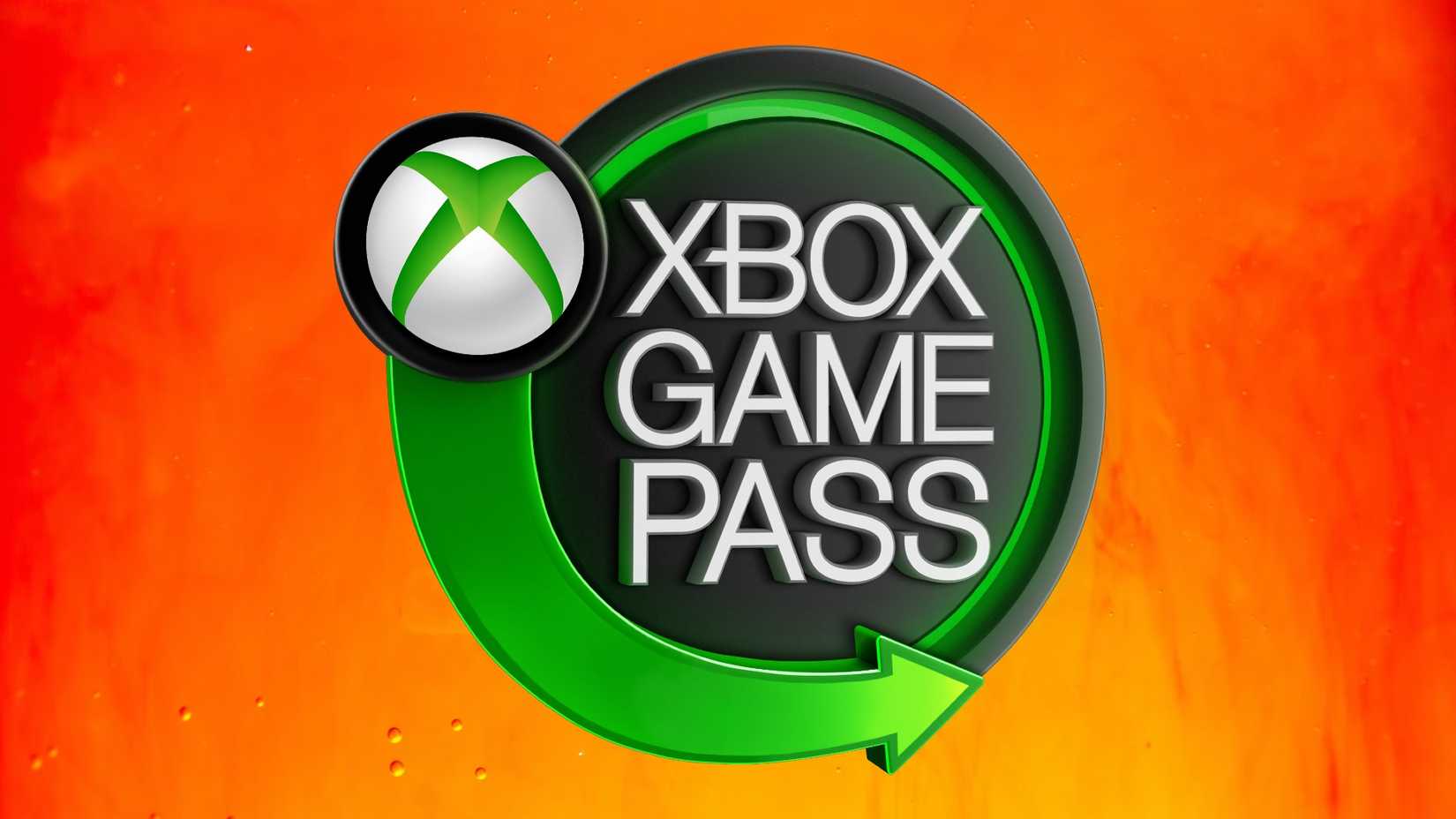Xbox Game Pass logo on orange background
