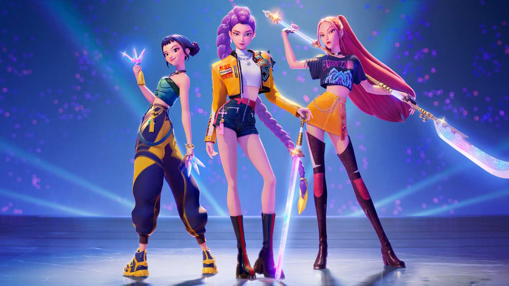 Zoey, Rumi, Mira from KPop Demon Hunters