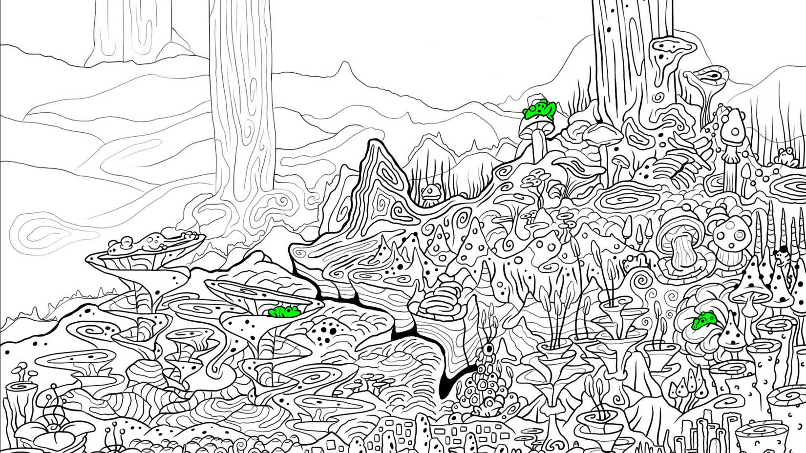 100 hidden frogs