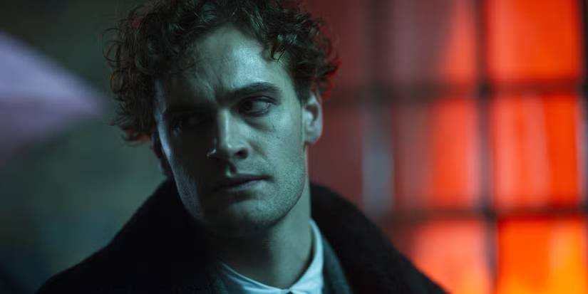 Jekyll looks to the side brooding in the 2015 show Jekyll and Hyde