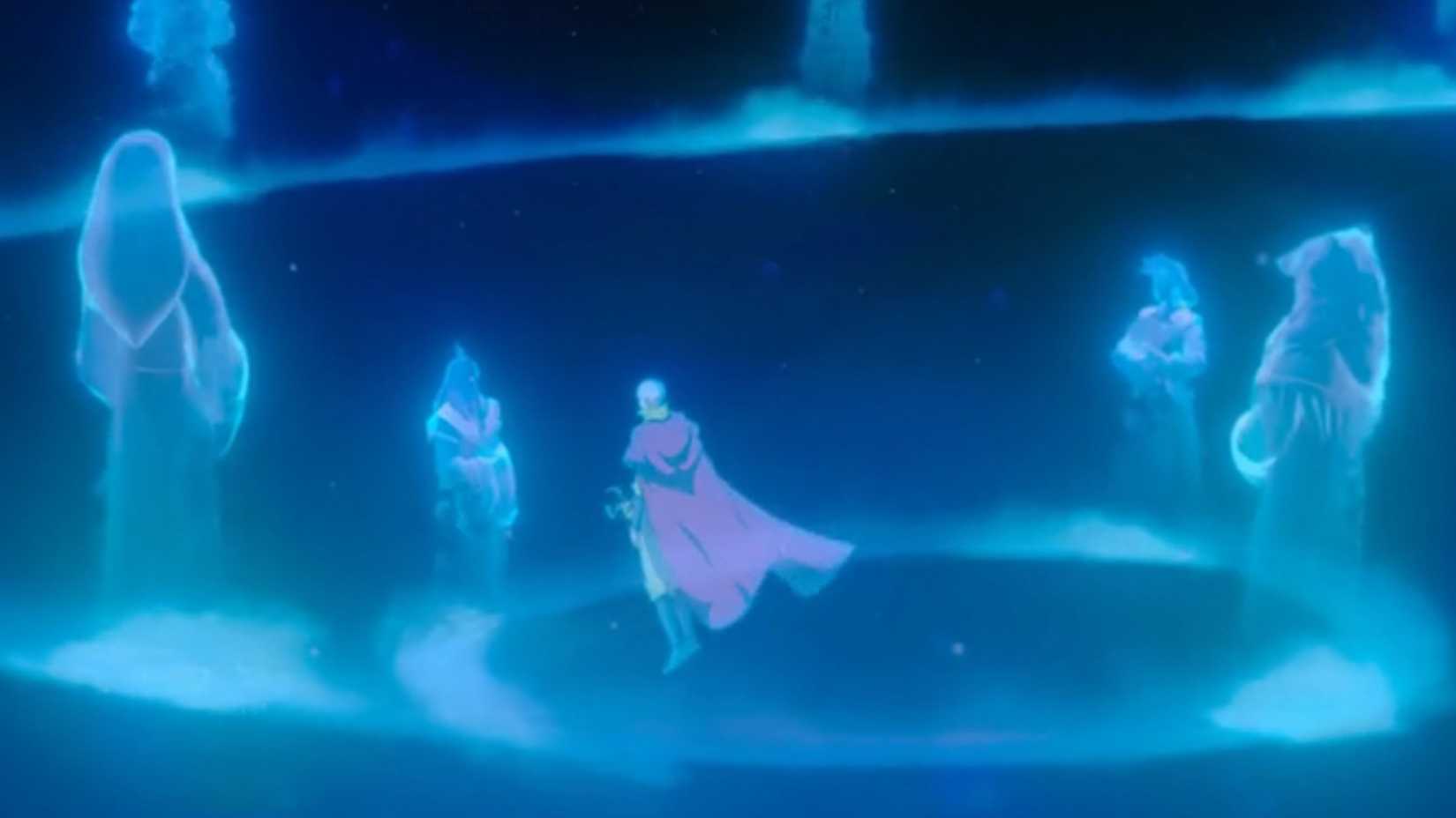 Aang Communes With Avatar Cycle in Avatar Aang The Last Airbender