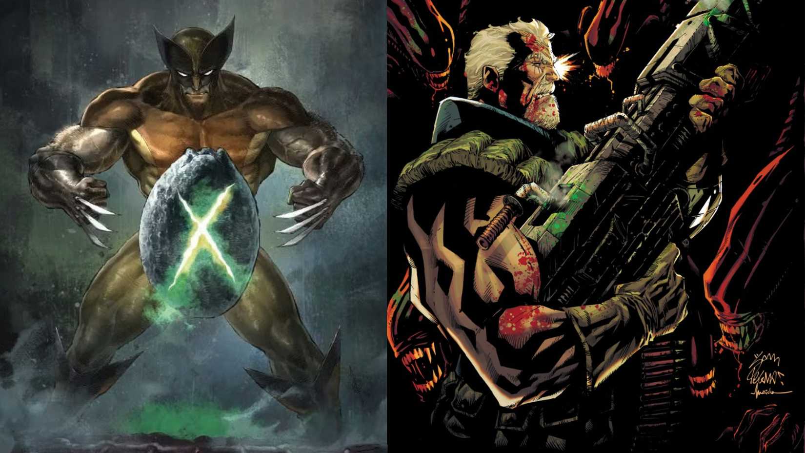 alien vs x-men cover art