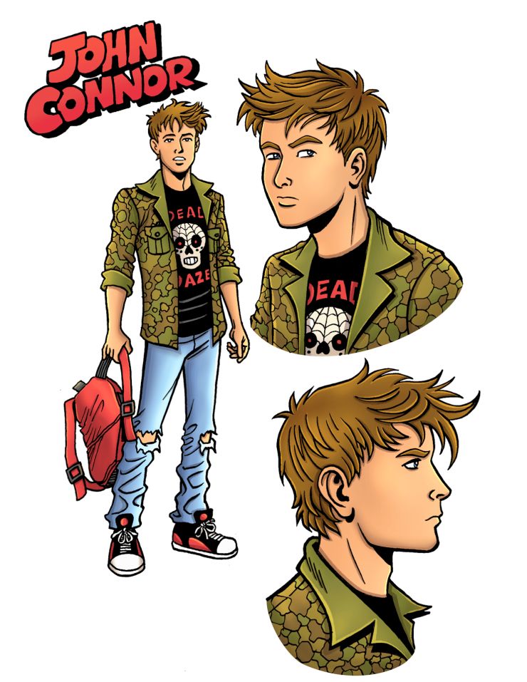 Archie vs Terminator's John Connor concept art