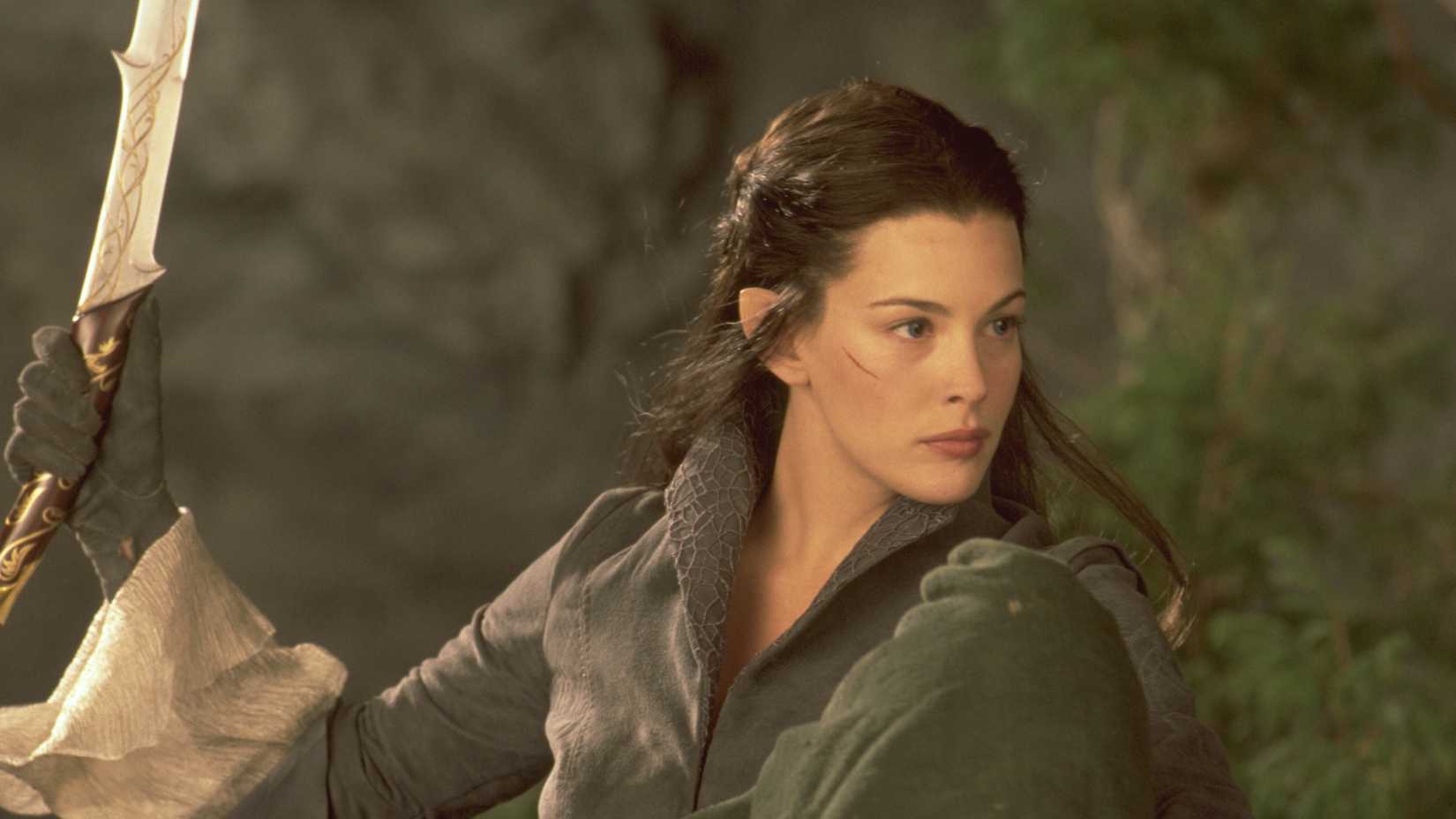 Arwen rides from the Ringwraiths in Lord of the Rings Fellowship of the Ring-1