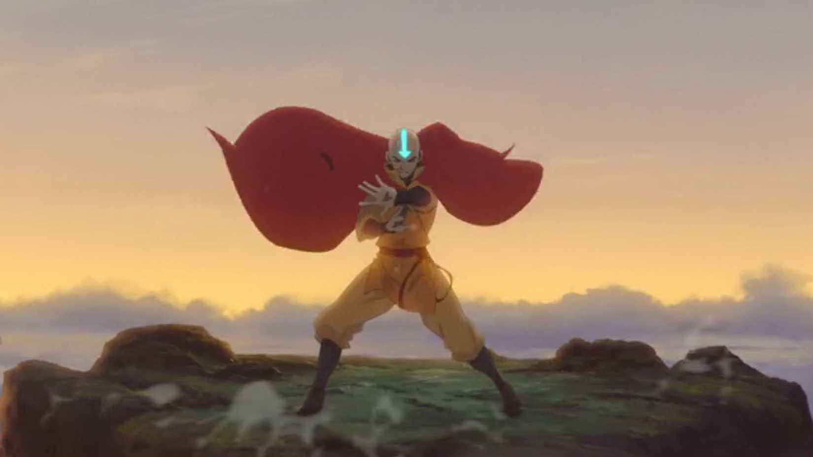 Avatar Aang Opening in Avatar Aang The Last Airbender