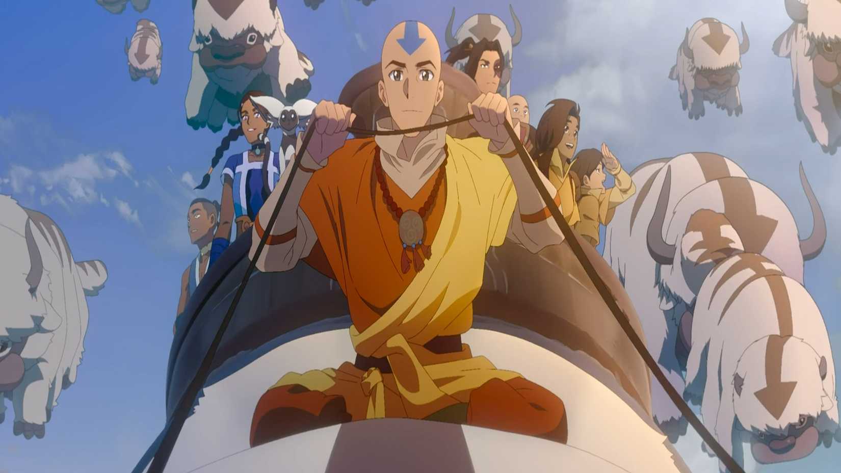 The final scene of Avatar Aang