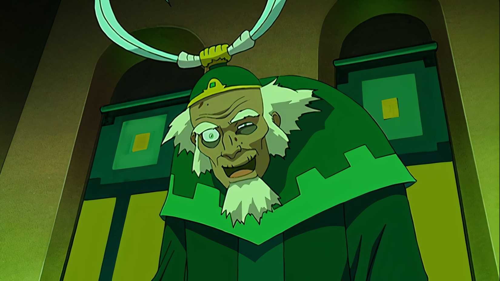 Avatar Bumi in garb before battle