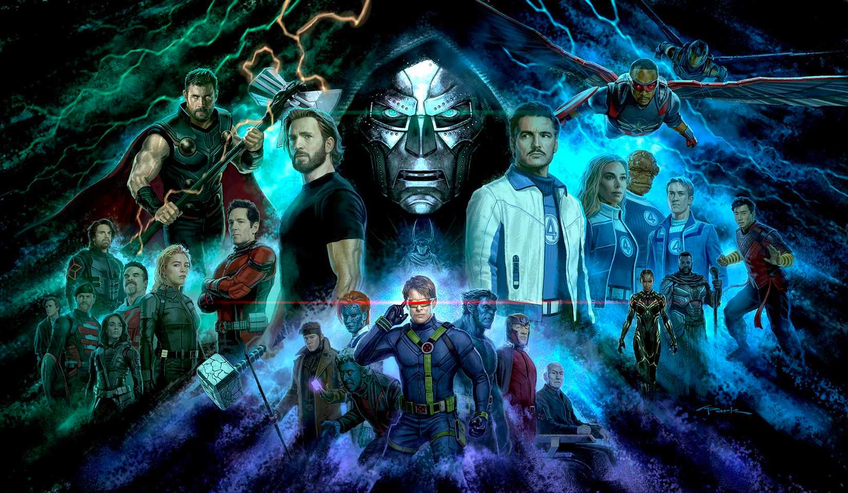 Avengers Doomsday Mural Art by Andy Park