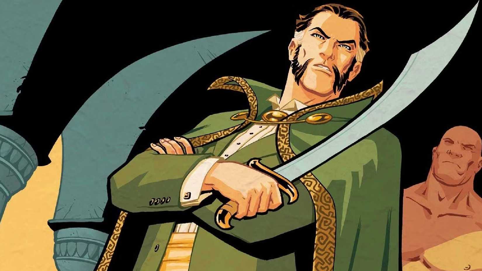 batman villain ra's al ghul looking imperial