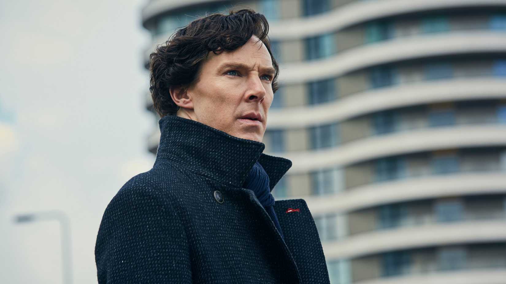 Benedict Cumberbatch as Sherlock Holmes in Sherlock season 4