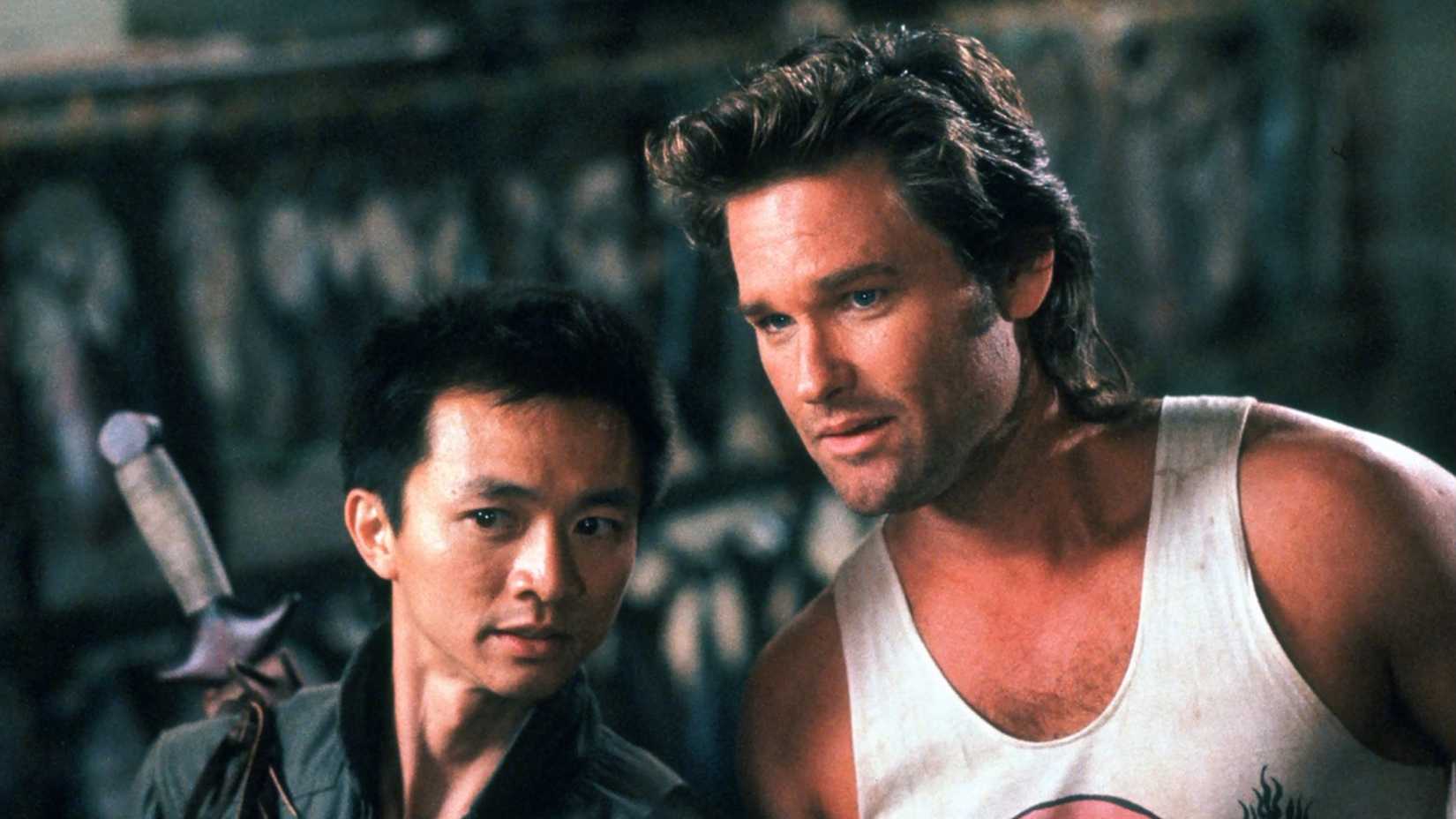 Kurt Russell and Dennis Dun in Big Trouble In Little China