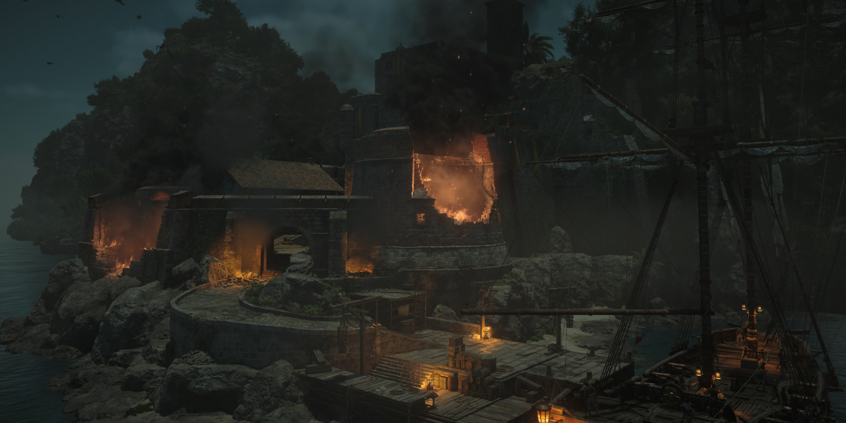 Black Flag Resynced destroyed fort