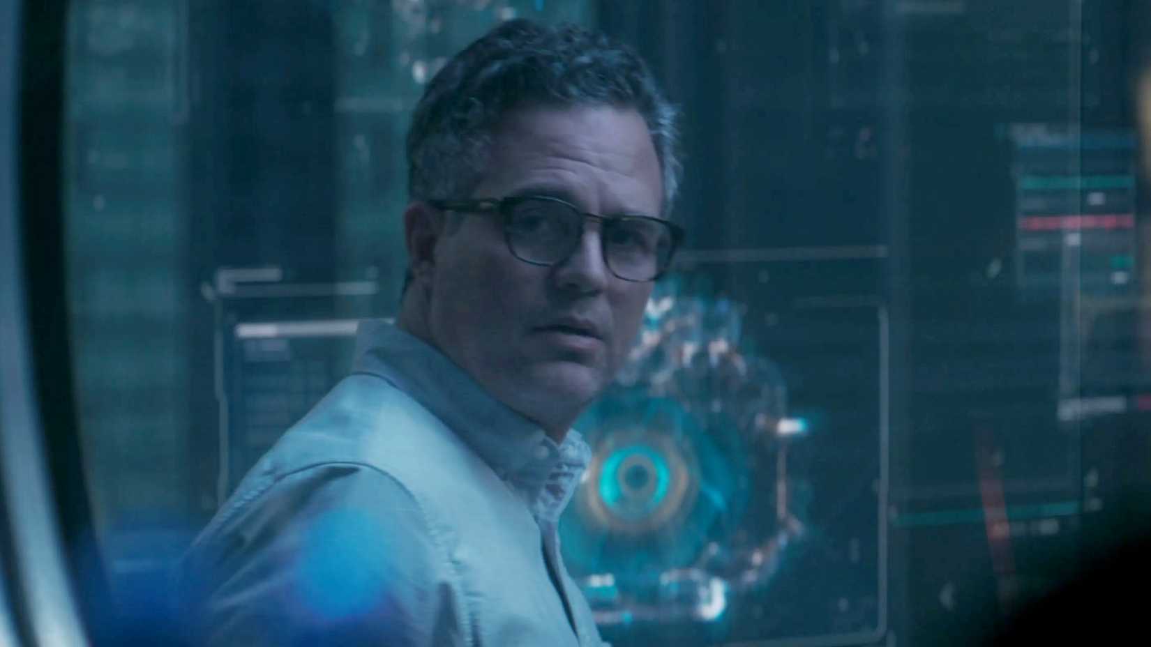 Bruce Banner in the Avengers lab in Captain Marvel post-credits scene