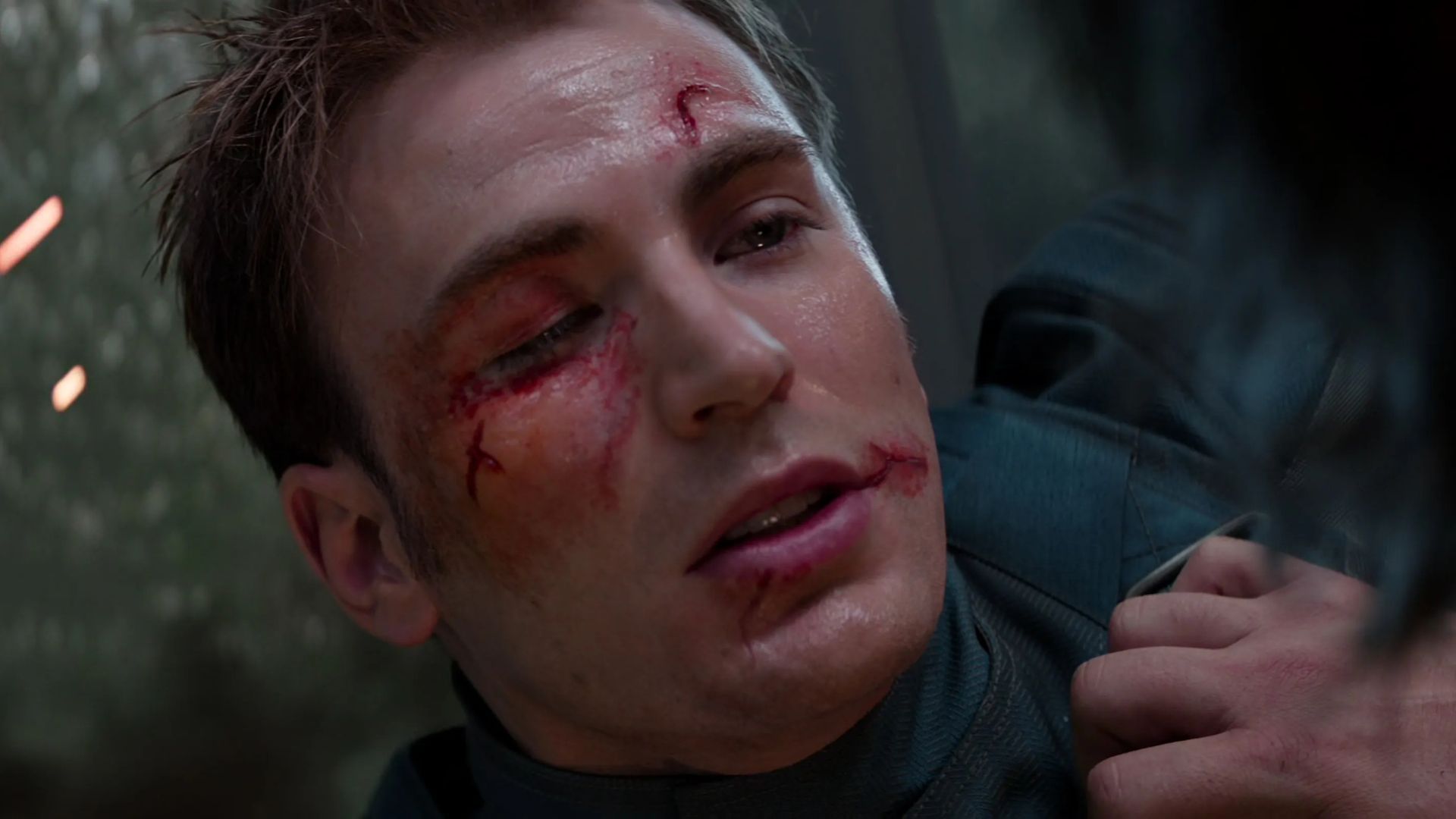 Captain America talking to Bucky in Winter Soldier