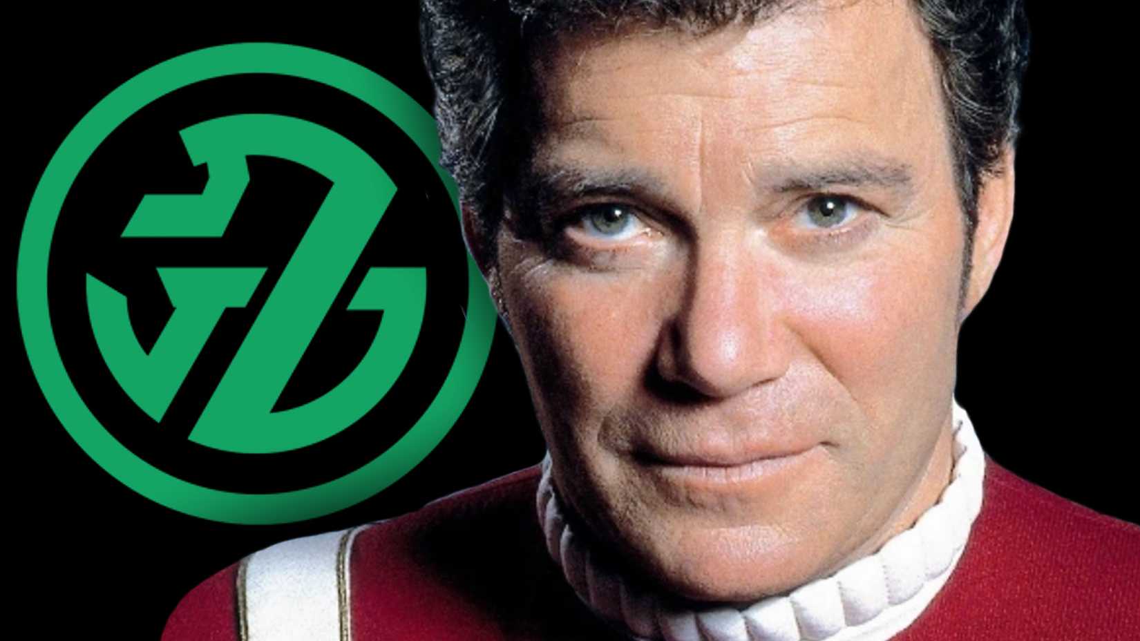 captain kirk and the star trek symbol for the emerald chain