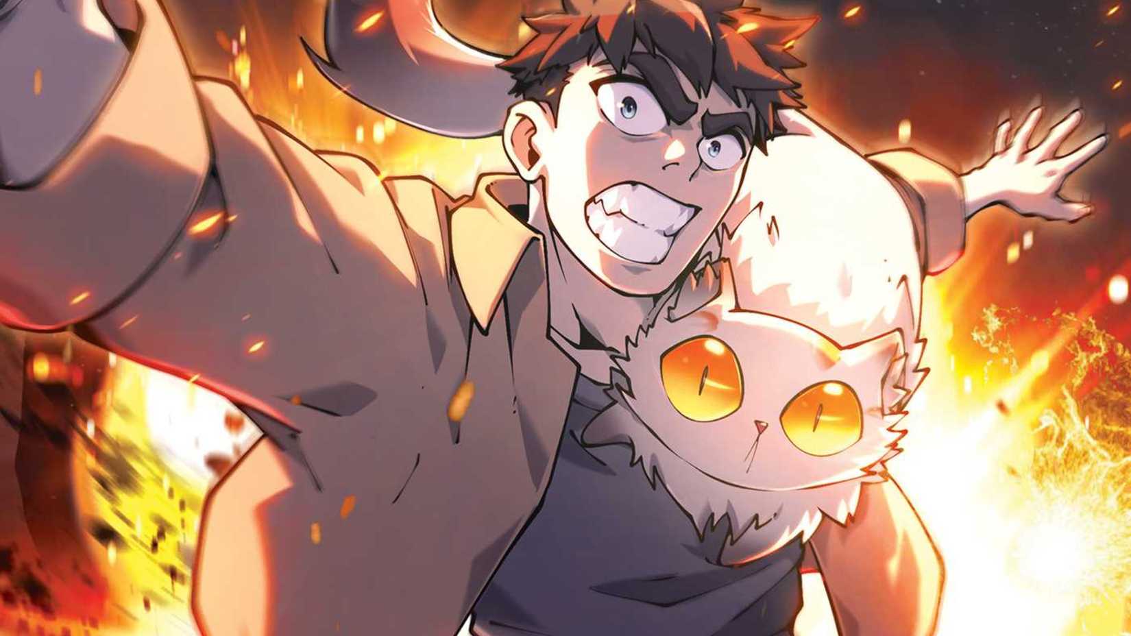 Carl and Donut on the Dungeon Crawler Carl graphic novel cover