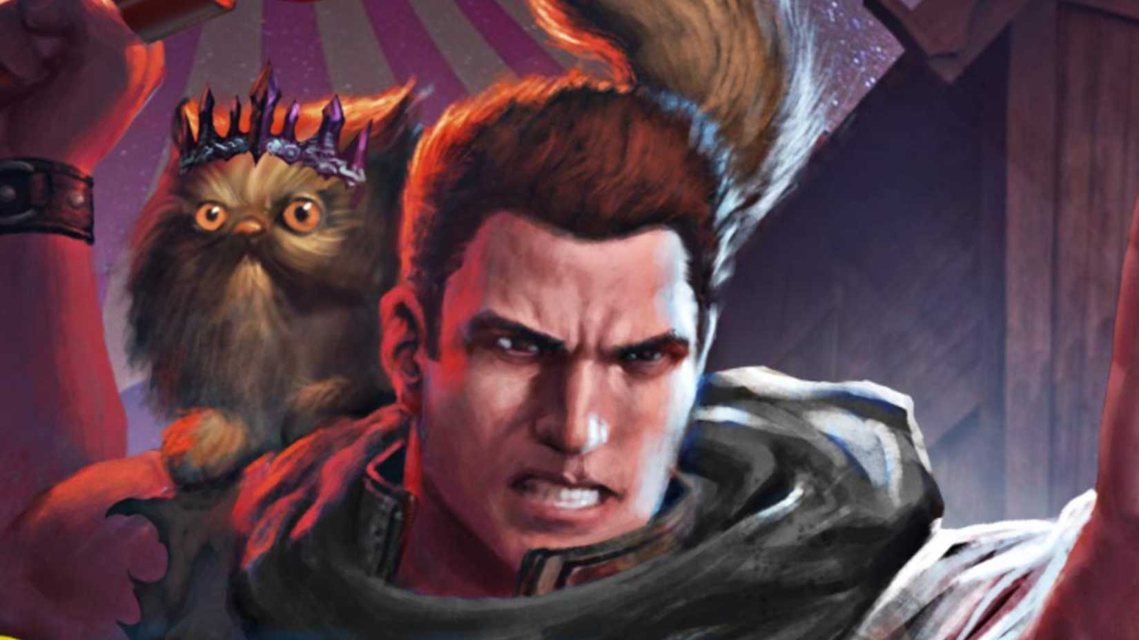 Carl looking determined with Princess Donut on his shoulder on the cover of Dungeon Crawler Carl Book 2