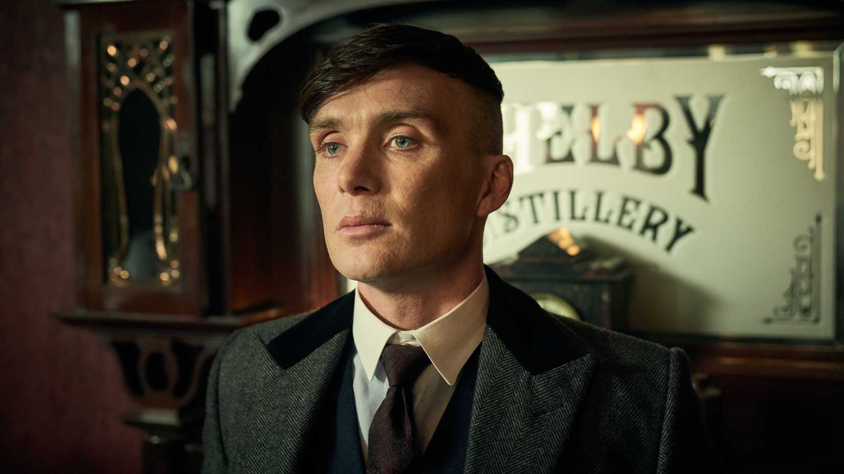 Cillian Murphy's Tommy Shelby looks upset in Peaky Blinders season 5