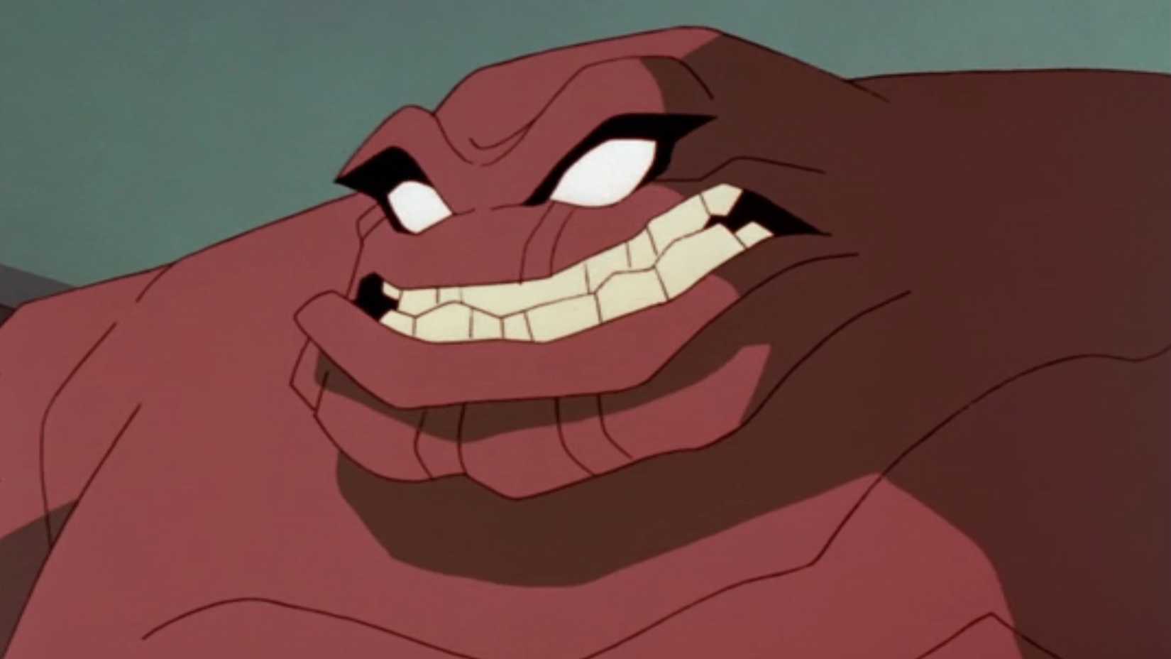 Clayface with stern expression
