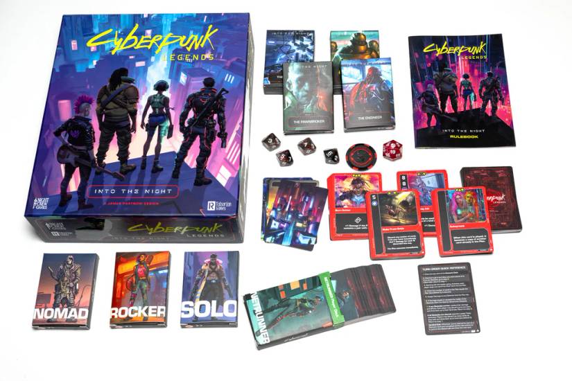 Image shows the contents of Cyberpunk Legends