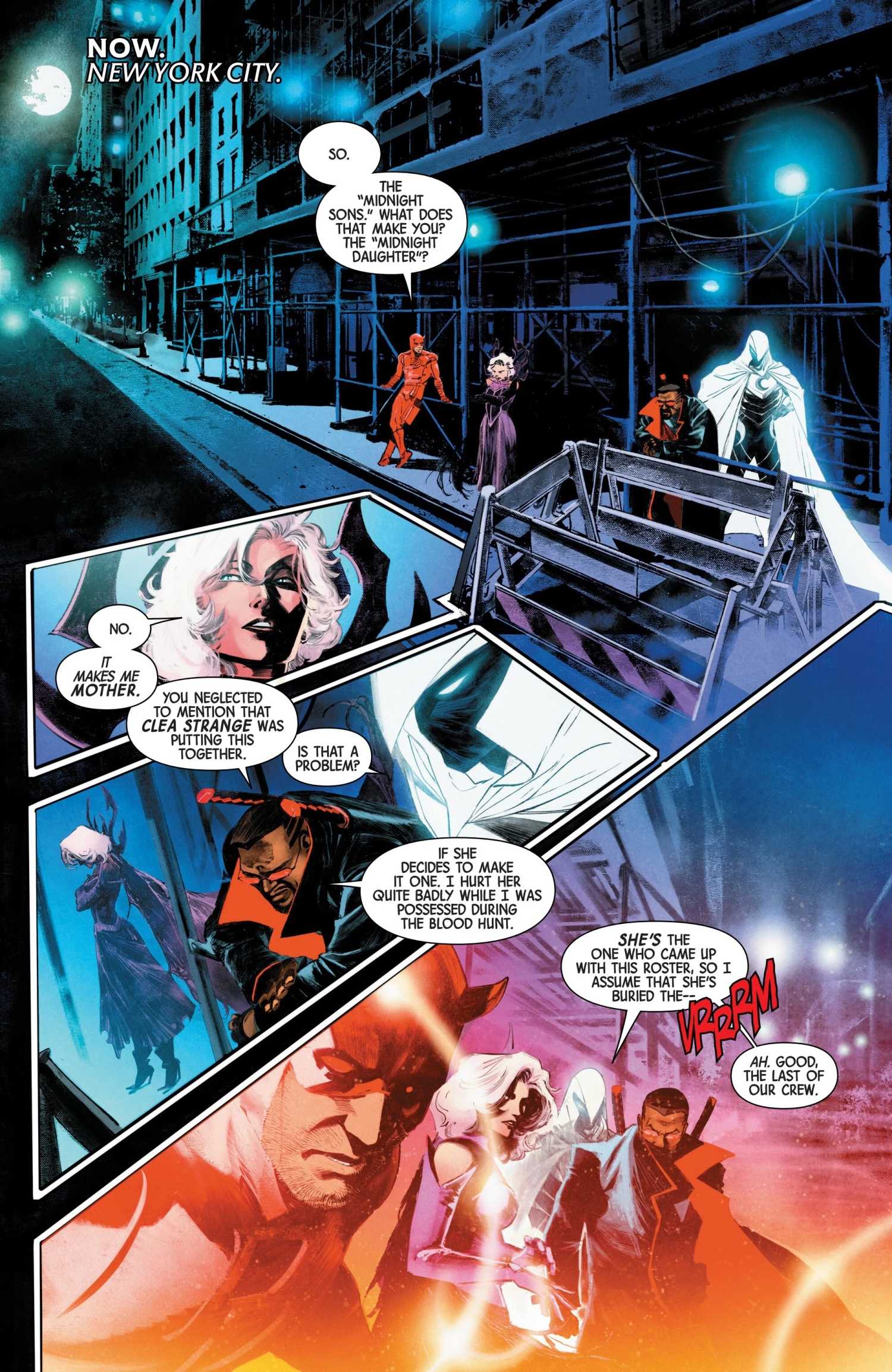 Daredevil joins the Midnight Sons in Moon Knight #6