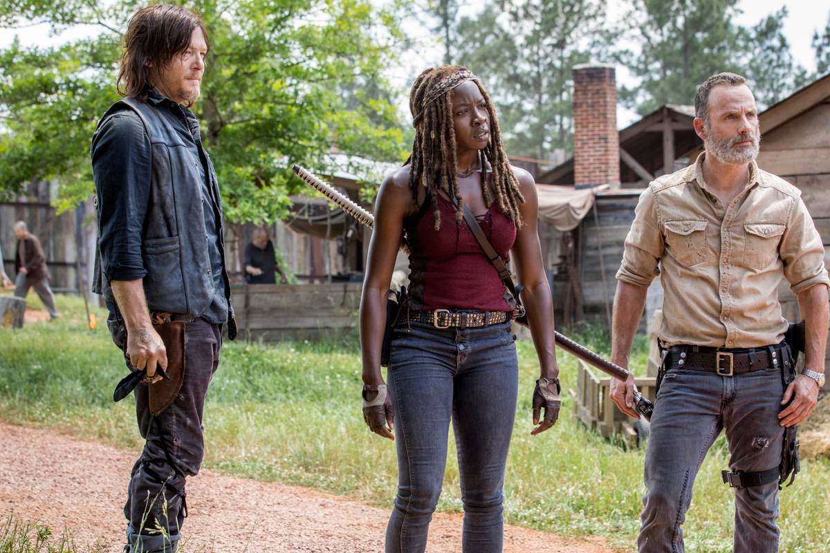 Walking Dead arcade brawler boss fight with Winslow the Well Walker