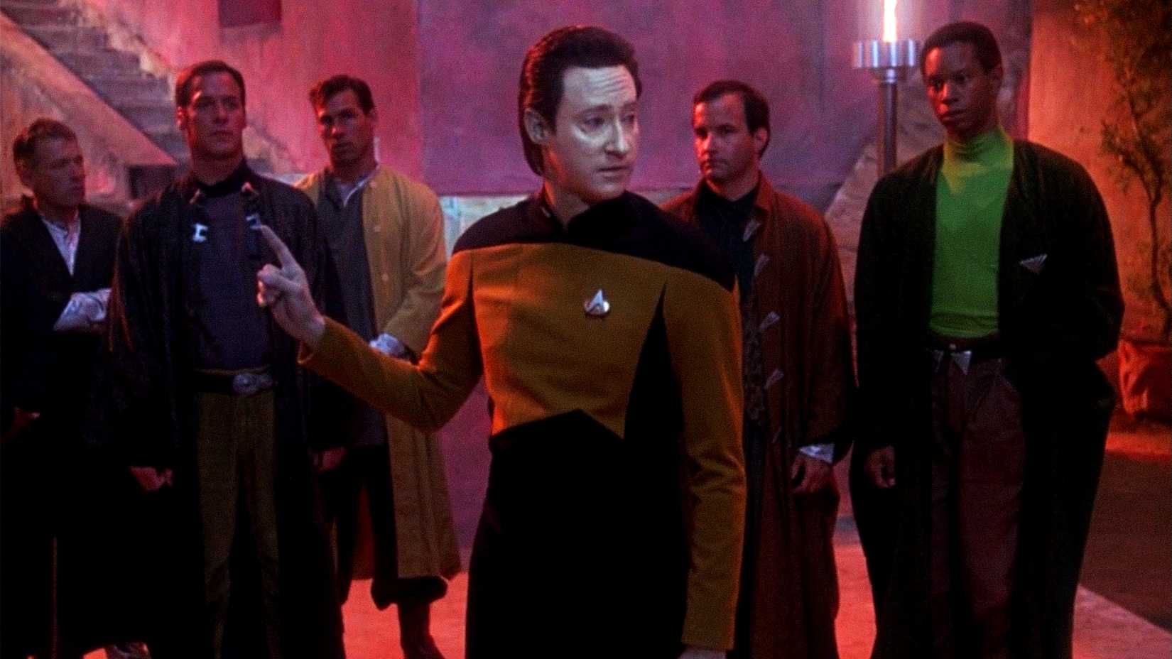Data explains his skills in Star Trek The Next Generation
