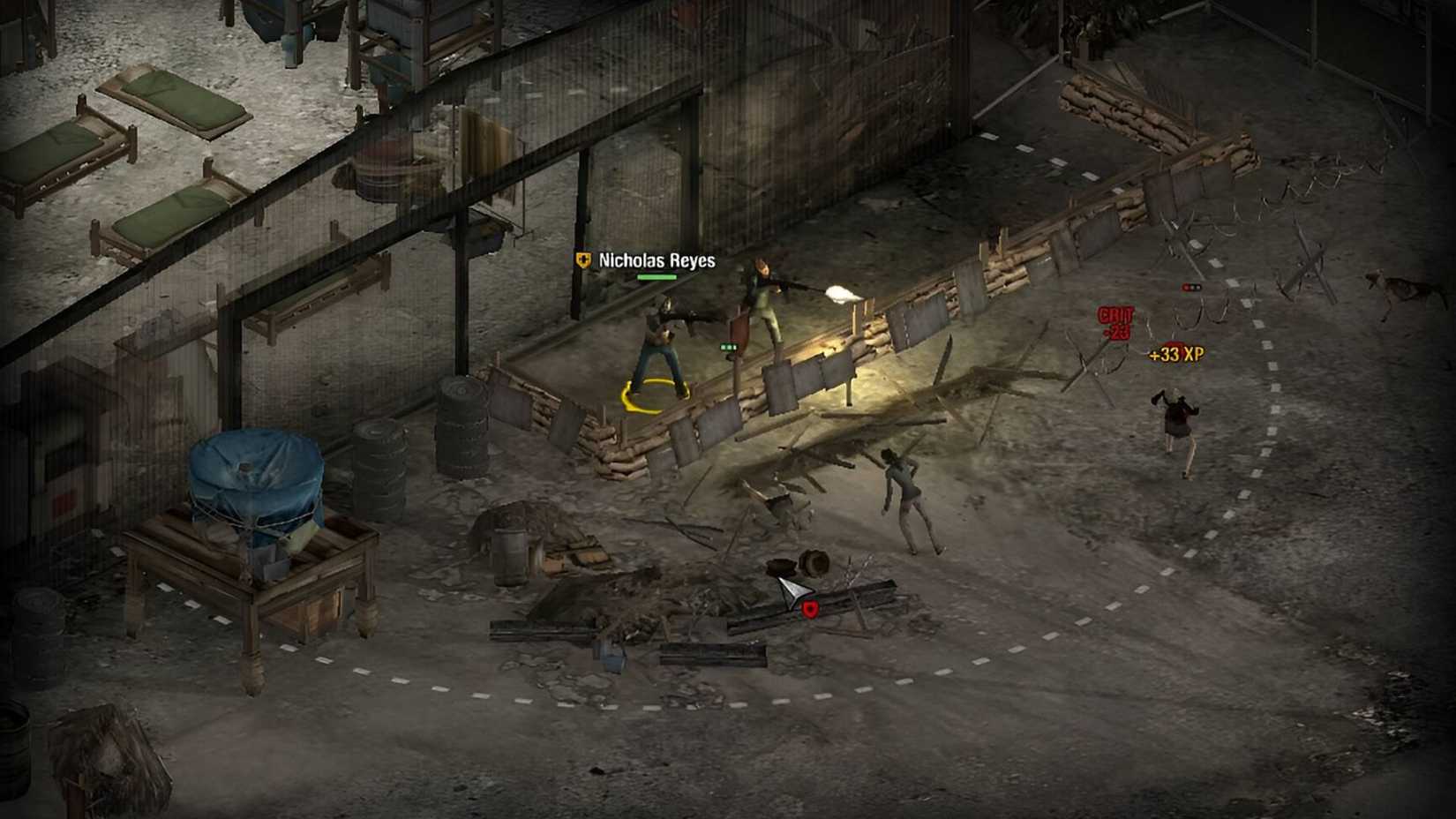 The player shooting approaching zombies in Dead Zone Revive.
