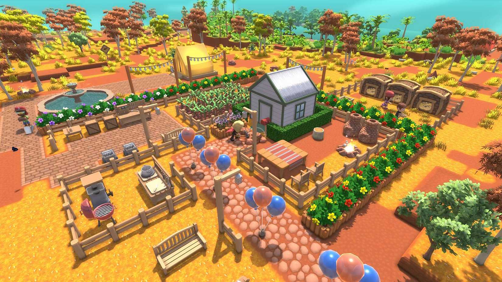 A house and garden in Dinkum.