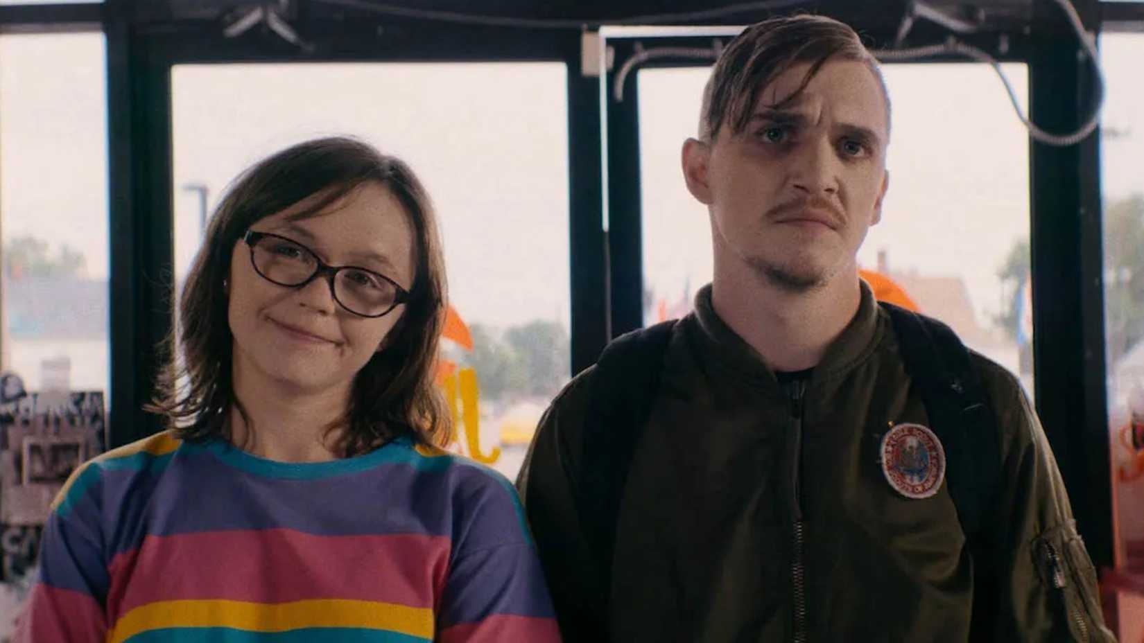 Simon and Patty look on in Dinner in America