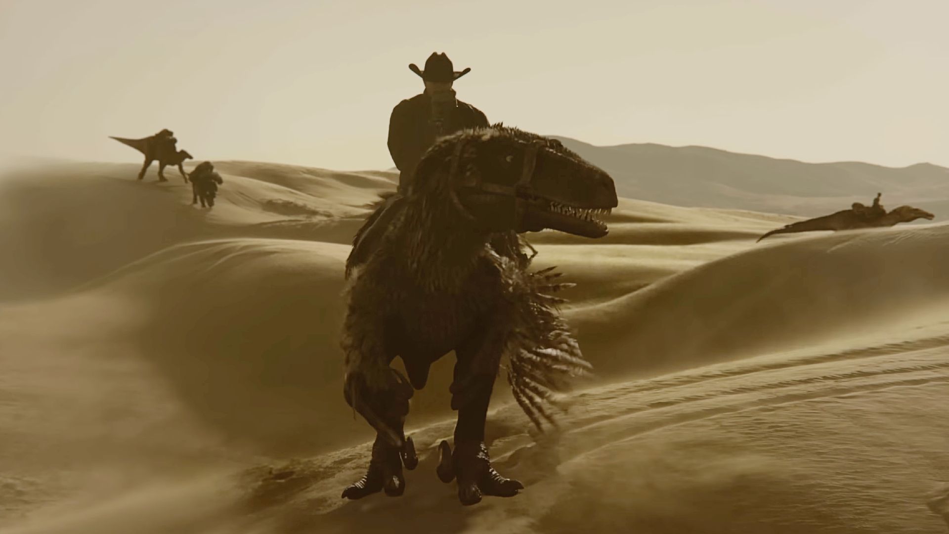Dinosaur Western Mash Up Reveals Dino Riding Cowboys For New Genre-Changing Franchise Release image